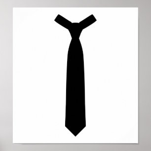 Black tie suit poster