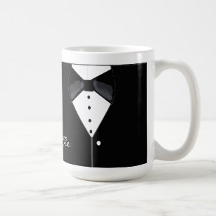 Black Tie Tuxedo Design Coffee Mug