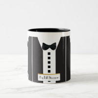 Black Tie Tuxedo 🎩 Funny Office Monogram