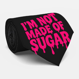 Black Tie with Neon Pink Quote – Customisable