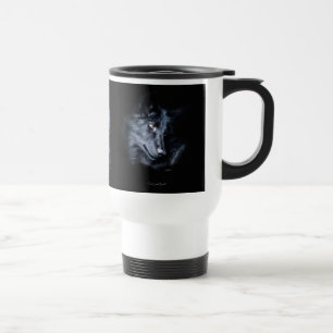 BLACK TIMBER WOLF Wildlife Gift Mugs
