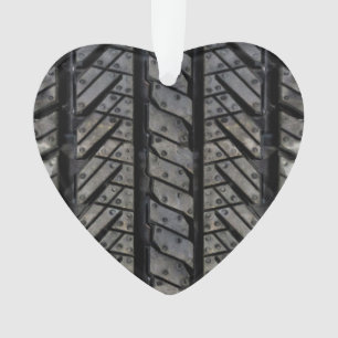 Black Tire Rubber Automotive Decor Ornament