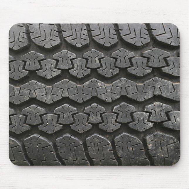 Black Tire Tread Photography Mousepad (Front)