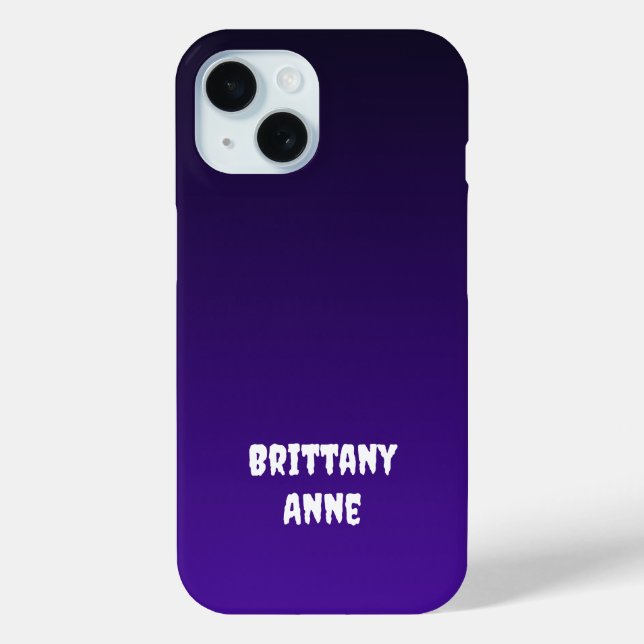Black to Purple Gradient Case-Mate iPhone Case (Back)
