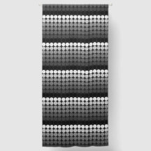 black to white Mid century mod dots circles