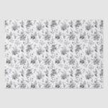 Black Toile De Jouy Vintage Floral Chinoiserie Tissue Paper<br><div class="desc">Transform your celebration with our Black Toile de Jouy Party Decor Collection. This elegant chinoiserie showcases intricate chinoiserie wildflowers, birds, and butterflies, all meticulously designed to create a sophisticated and timeless atmosphere. With detailed florals and a timeless black and white palette, this collection adds a touch of refined beauty to...</div>