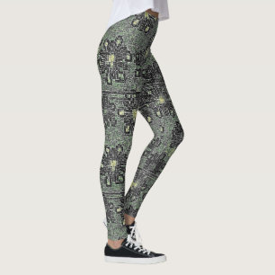 Black Tones Against Grey Leggings