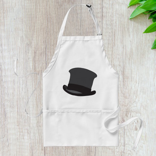 Black Top Hat Classic Steampunk Victorian Standard Apron (Creator Uploaded)