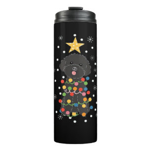 Black Toy Poodle Christmas Tree Classic T-Shirt Thermal Tumbler