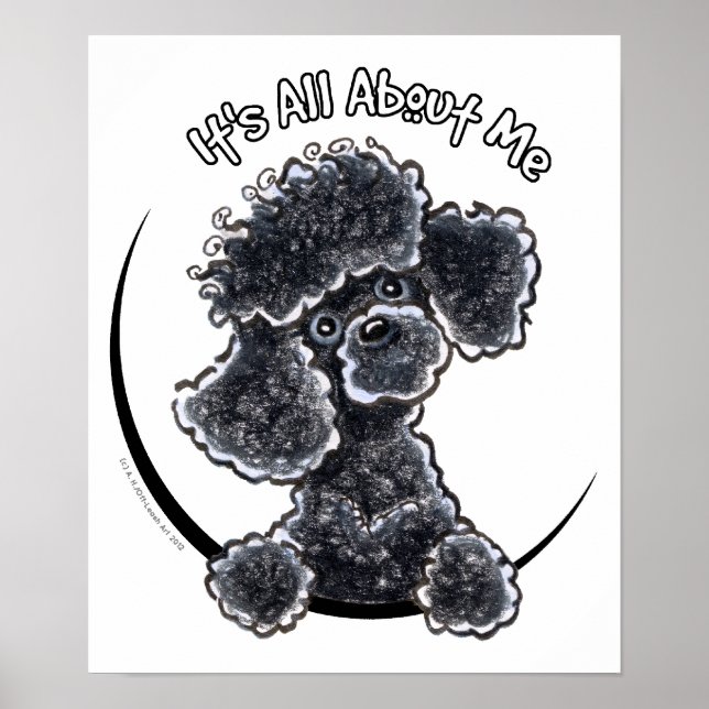 Black Toy Poodle IAAM Poster (Front)