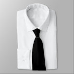 Black Traditional Classic Formal Men's  Tie<br><div class="desc">A basic black men's necktie. Classic traditional and formal. Can be used for weddings and special occasions. Great gift for your groomsmen.</div>