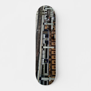 Black train skateboard