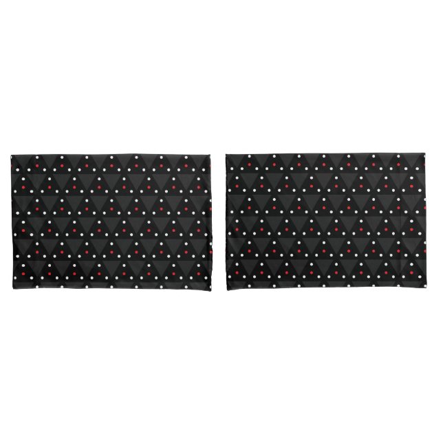 Black Triangle UFO Pattern Modern Abstract Pillowcase (Front-Set)