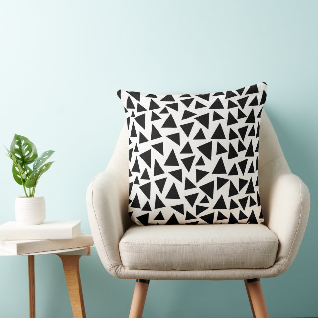 Black Triangles  Cushion (Chair)