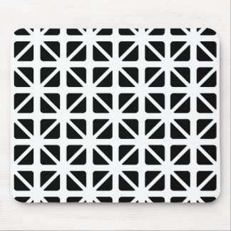 Black Triangles Pattern Mouse Pad
