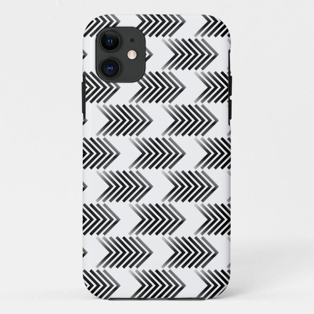 Black Tribal Arrow Pattern Case-Mate iPhone Case (Back)