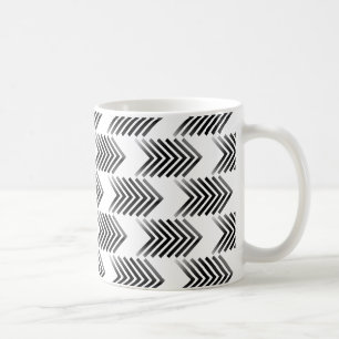 Black Tribal Arrow Pattern Coffee Mug