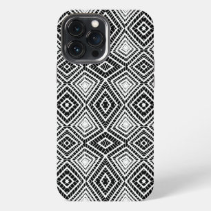 black Tribal Diamonds Mud Cloth African Pattern  iPhone 13 Pro Max Case