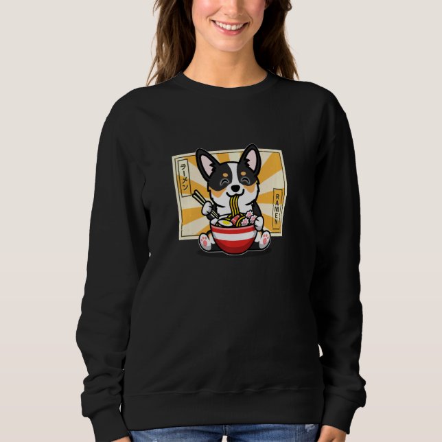 Black Tricolor Corgi Pullover (Front)