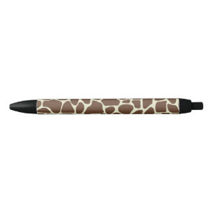 Black Trim Pen - Giraffe Print - Black Ink