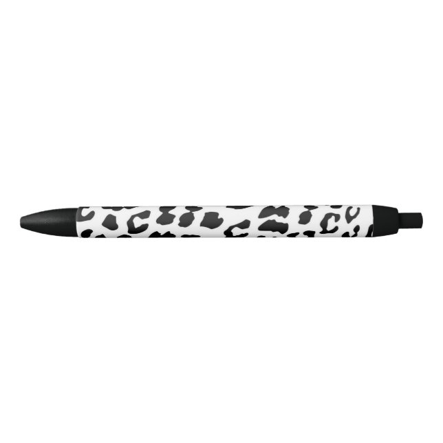 Black Trim Pen - Leopard Print - Black Ink (Front)