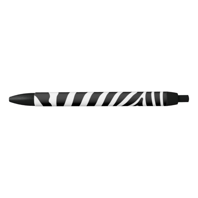 Black Trim Pen - Zebra Print - Black Ink (Front)