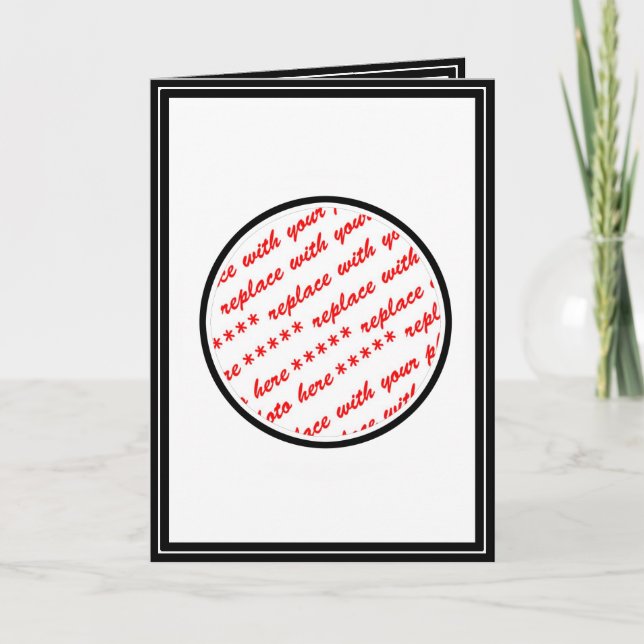 Black Trimmed Photo Template (Front)