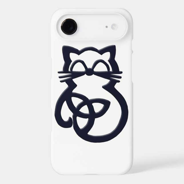 Black Trinity Knot Celtic Cat  iPhone 8/7 Case (Back)