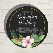 Black Tropical Guest Of Wedding Cruise Door