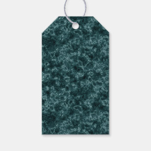 Black turquoise marble gift tags