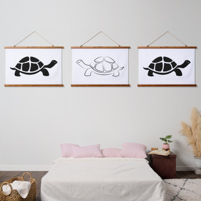 Black Turtle Hanging Tapestry (Bedroom)
