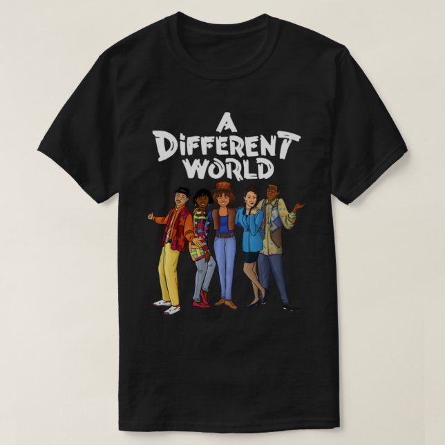 Black TV Show A different world T-Shirt (Design Front)