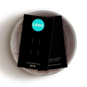 Black Two Add Logo Hair Clip Accessory Display