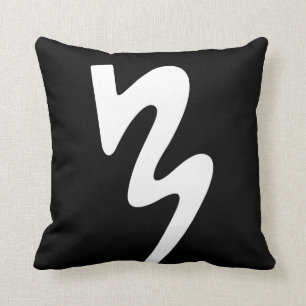 Black Two Sided Logo Pillow: Batavia Marching Band Cushion