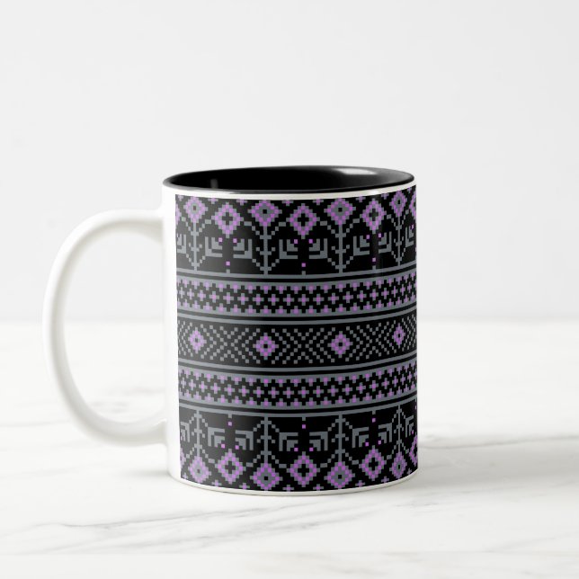 Black Two-Tone Coffee Mug (Left)