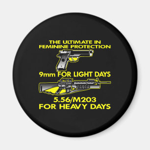 Black Ultimate Feminine Protection Magnet