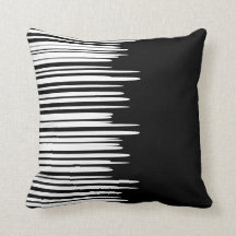 Black Uneven White Lines Modern 