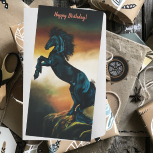 Black Unicorn Fantasy Dance Card