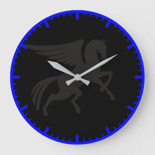 Black Unicorn large clock