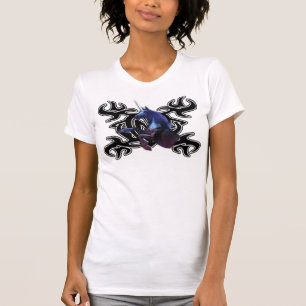 Black unicorn over Tattoo T-Shirt