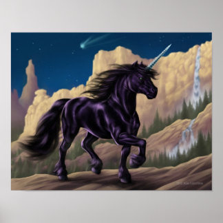 Black Unicorn Poster