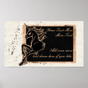 Black Unicorn Poster