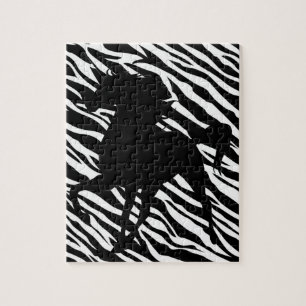 Black Unicorn Silhouette Puzzle