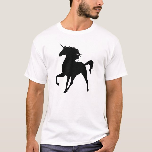 Black Unicorn Silhouette Shirt (Front)