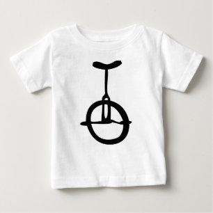 black unicycle icon baby T-Shirt