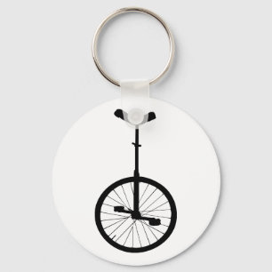 Black Unicycle Key Ring