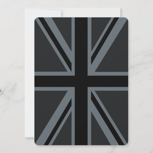 Black Union Jack British Flag Design Customise it (Front)
