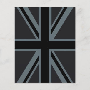 Black Union Jack British Flag Design Customise it Flyer