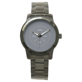 black Unisex clock Watch