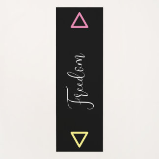 Black Unisex Personalised Yoga Mat